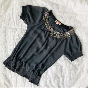 Grey Chiffon Blouse 🔗🔗